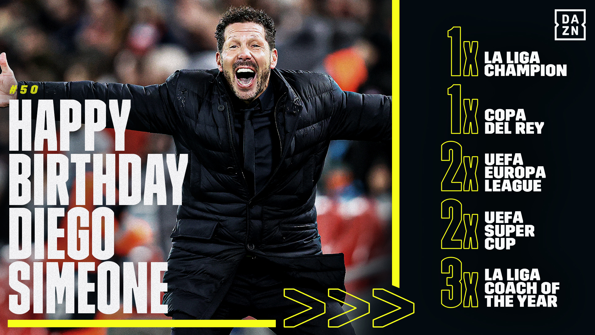 Happy 50th Birthday to El Cholo, Diego Simeone! 