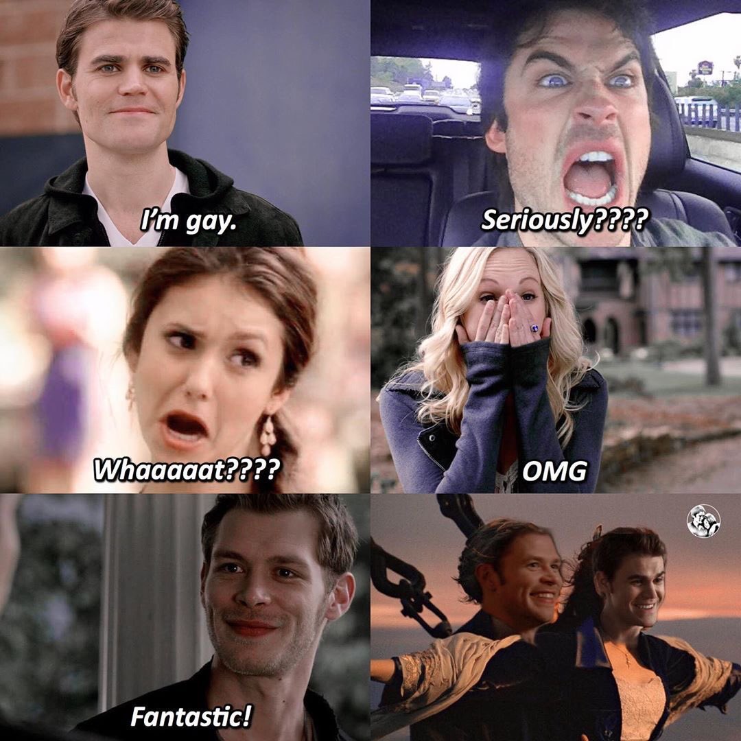 Kristi27052002's tweet photo. AHHAHAHAH #KlausMikaelson #StefanSalvatore #Klefan #TheVampireDiaries https://t.co/ChimMNghM2