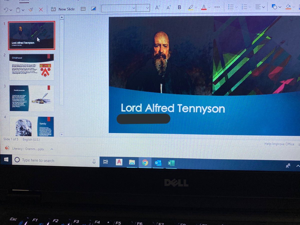MissHarkinsEng's tweet photo. More excellent work being sent in from Year 7. This individual has clearly conducted some thorough research on Tennyson! Da iawn!🤩 @BOLHS_Year7 https://t.co/UnxWHvI1gG