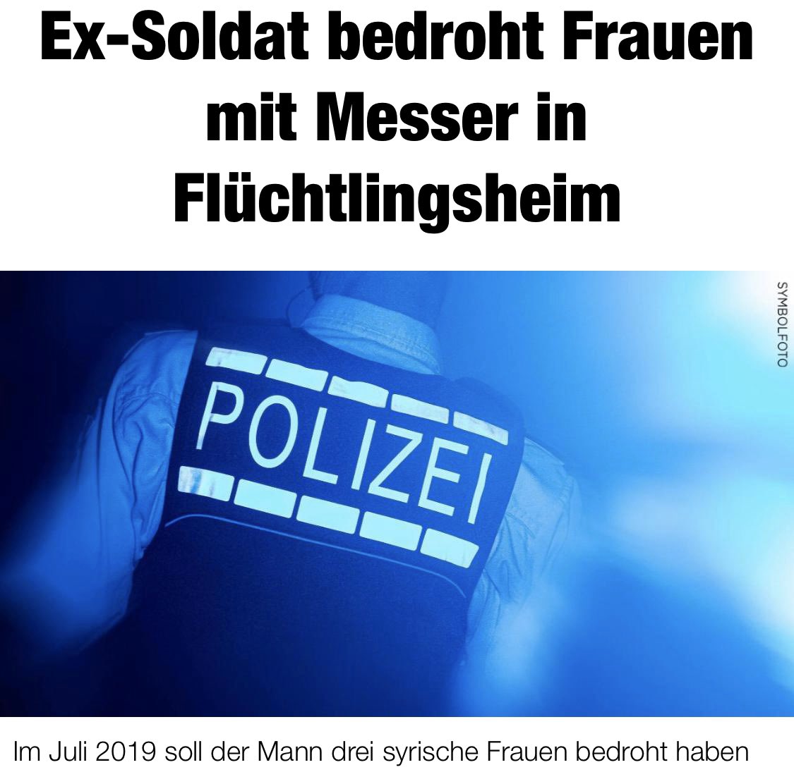 - Arabayla mülteci yurduna gir, üç Suriyeli kadını ezmeye çalış.
- Arabadan in, bıçakla tehdit et.
- Gözaltına alınırken Nazi şarkısı söyle.
- Evinde birçok silah bulunsun.
Sonra savcı “aşırı sağcı motif yok, psikolojik” desin.
Bu da maalesef bir Almanya gerçeği. #Almanya