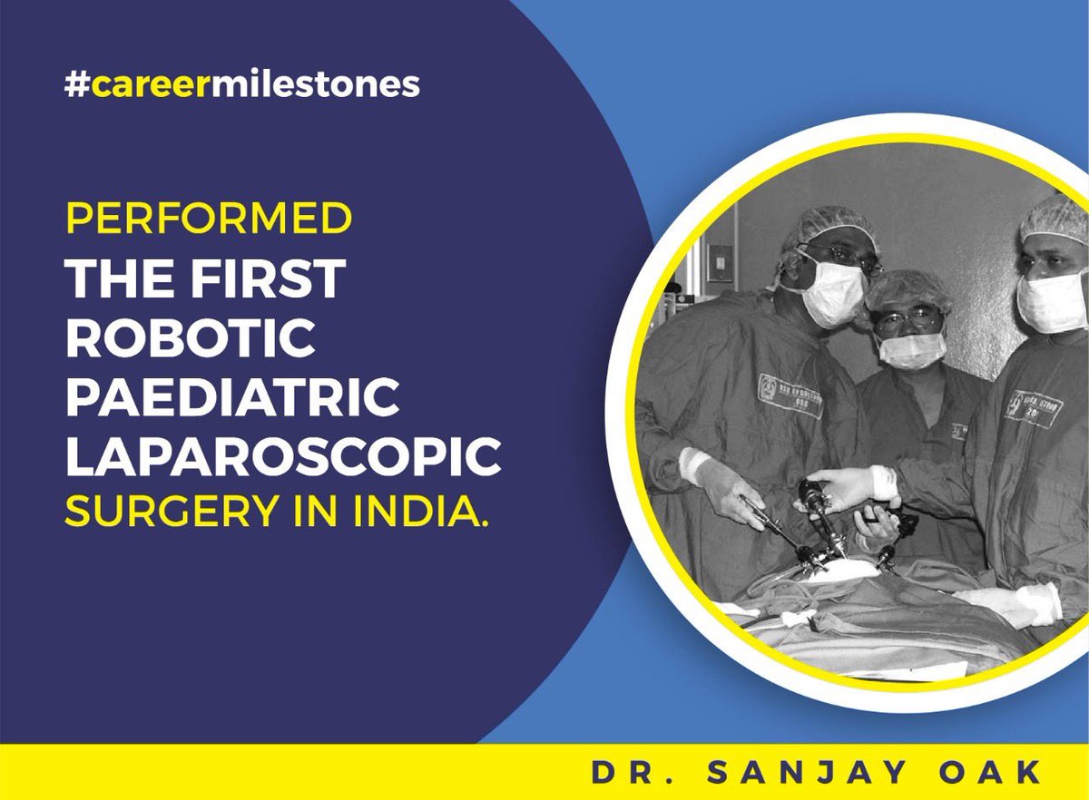 While not enough has been said or written about the advancement of #pediatric medicine in India, the first robotic pediatric laparoscopic surgery definitely needs a special mention! #DrSanjayOak #Milestones

#MedLife #surgery #childhealth #PediatricMedicine #PediatricSurgeries