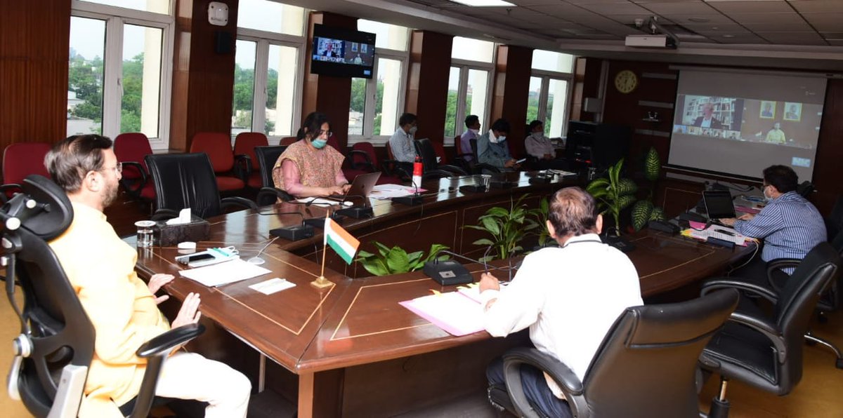 moefcc's tweet photo. Ministers from 30+ countries joined the Ministerial Dialogue for #PCD11 virtually, they emphasized that recovery plans from the #COVID19 must build a resilient, fairer, #Sustainable world. 
@PrakashJavdekar @antonioguterres @AngelaMerkelMES 
#GreenRecovery 
#BuildBackBetter https://t.co/xkRdN3MSq7