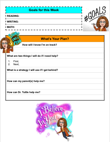 MelissaSTuttle's tweet photo. Created a Conference Form I'm using with my students to check in & help them set goals so they're successful with remote learning. I've tested it out on a couple students & found it useful, plus my bitmoji made them smile so I'm considering it a win! #GoogleEDU #LCEproud https://t.co/ptL3U0cC0R