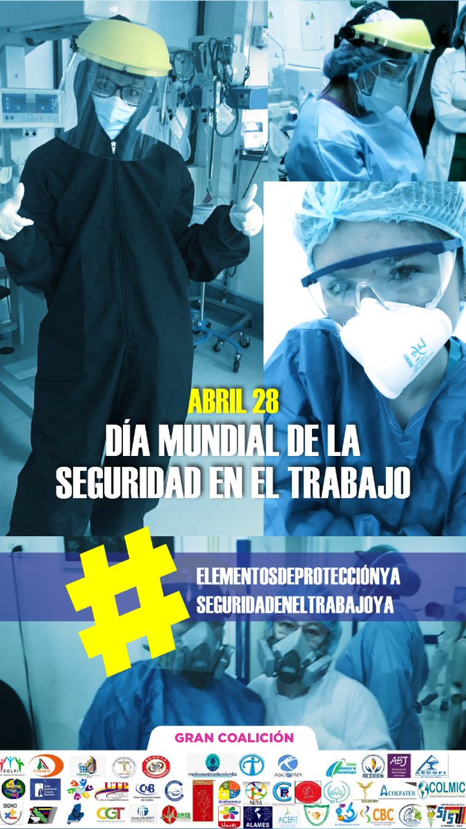 MedicaCol's tweet image. #seguridadeneltrabajoya #elementosdeproteccionya Feliz día #bacteriologos @CBacteriologos  @MedicosUnidosCo #regimenespecialya