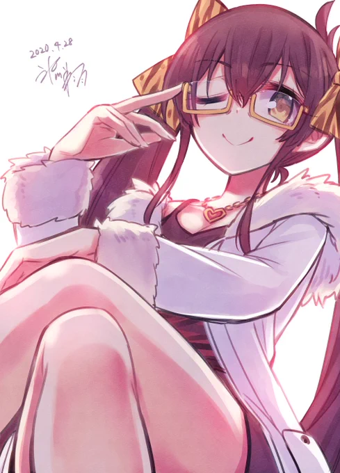 キングパイセンの電波に乗せられて描きたくなった眼鏡梨沙 