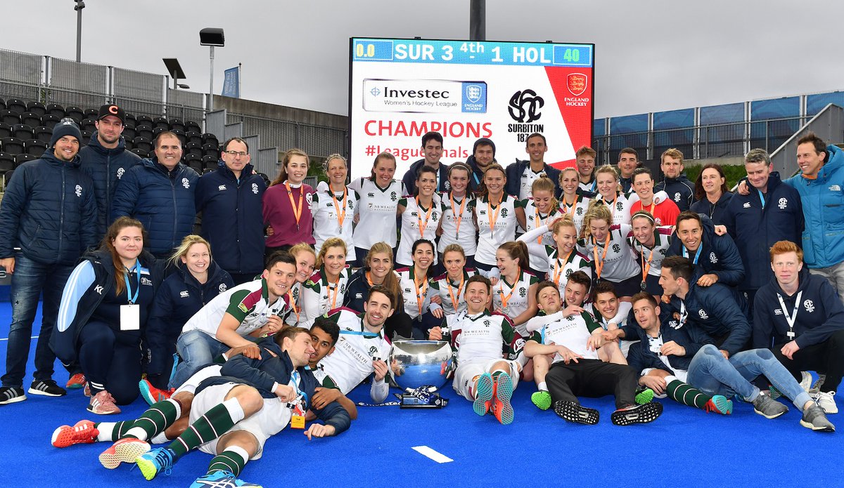EnglandHockey's tweet photo. Surbiton have today been crowned double champions as England Hockey reconciles the 2019/20 Men's and Investec Women's Hockey League.
We congratulate all teams who have been successful and commiserate those impacted by the season being curtailed.
More: https://t.co/KTaG02upmH https://t.co/5qxIevSrWh
