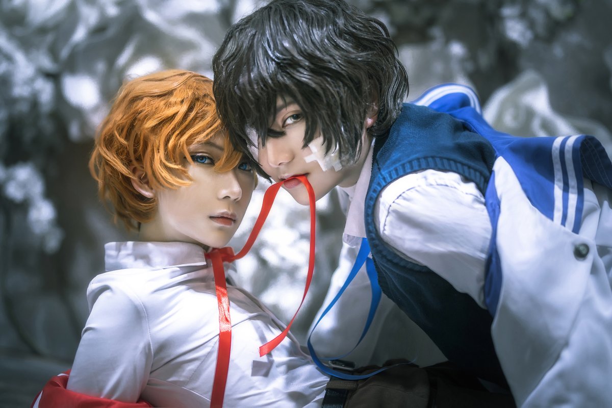 コスプレ 文スト 太中 誕生日おめでとう だざ Yilenlin Phx 和月 文スト最小幹部生誕祭 4月29日は素敵帽子くんの誕生日 Cosplay Soukoku 太中 双黒 ツイレポ