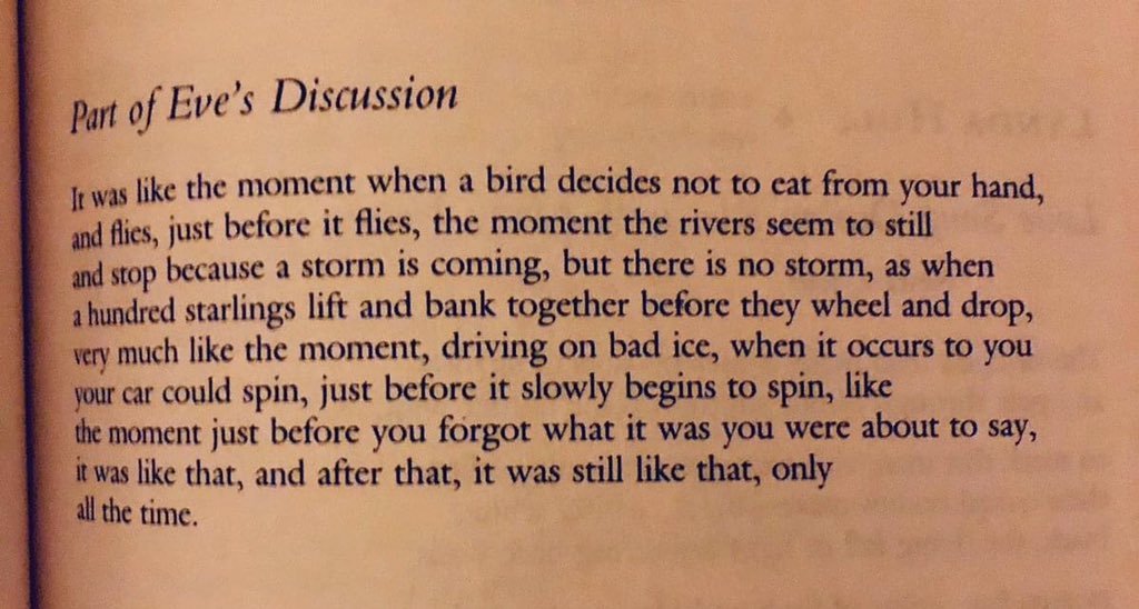 #nationalpoetrymonth
poem for April 28th
"Part of Eve's Discussion" by Marie Howe