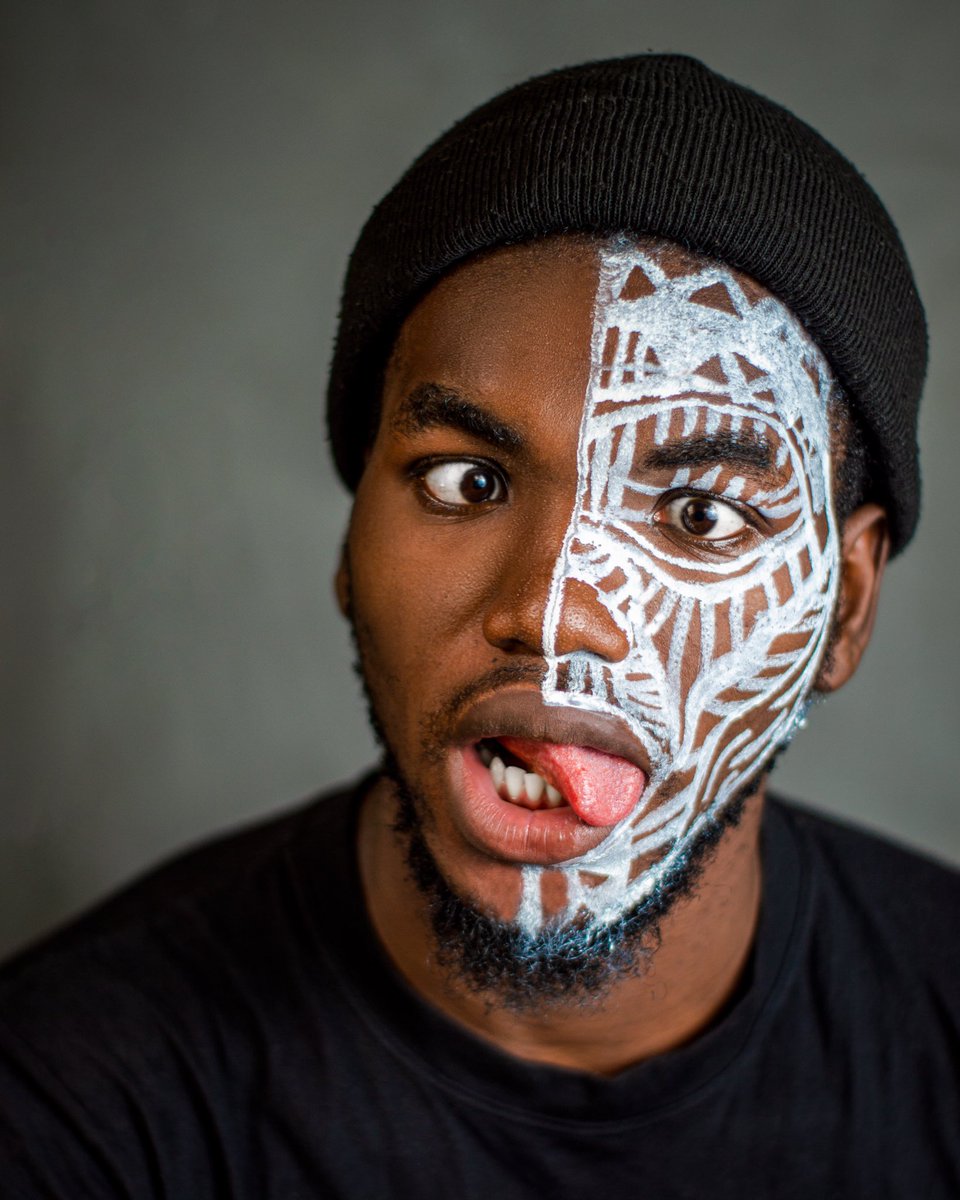 samson_dimeji's tweet photo. Is not Every time “Fine Boy Fine Boy” sometimes you have to look like a Babalawo 😂 🔥 

1st Attempt on face painting!! Rate me 1-10 😉 https://t.co/m9in7BDtbX