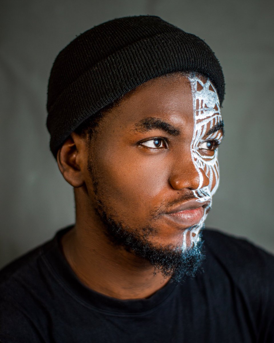 samson_dimeji's tweet photo. Is not Every time “Fine Boy Fine Boy” sometimes you have to look like a Babalawo 😂 🔥 

1st Attempt on face painting!! Rate me 1-10 😉 https://t.co/m9in7BDtbX