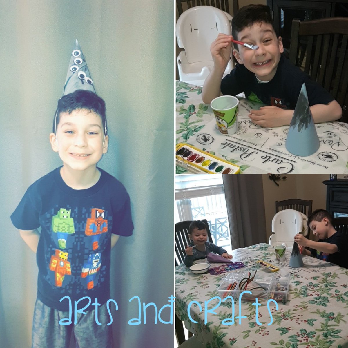 JessicaRego10's tweet photo. @sousa_abc J&amp;J having fun creating party hats 🎉🥳 https://t.co/6818VKzUIa