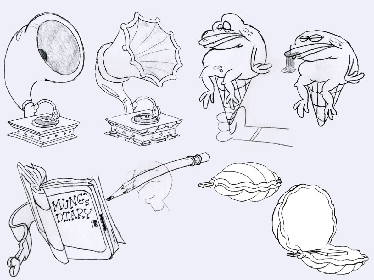 Haha oh wow, drawings from when I tested on Chowder for props. 