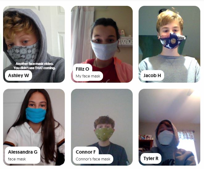 Check out our 7th Grade STEM students facemask designs!  They made them using the Design Process.  Check out their flipgrid videos here.  flipgrid.com/arblaster4644 (you must have a Loveland Email to view)  <a href="/LovelandTigers/">Loveland Tigers</a>