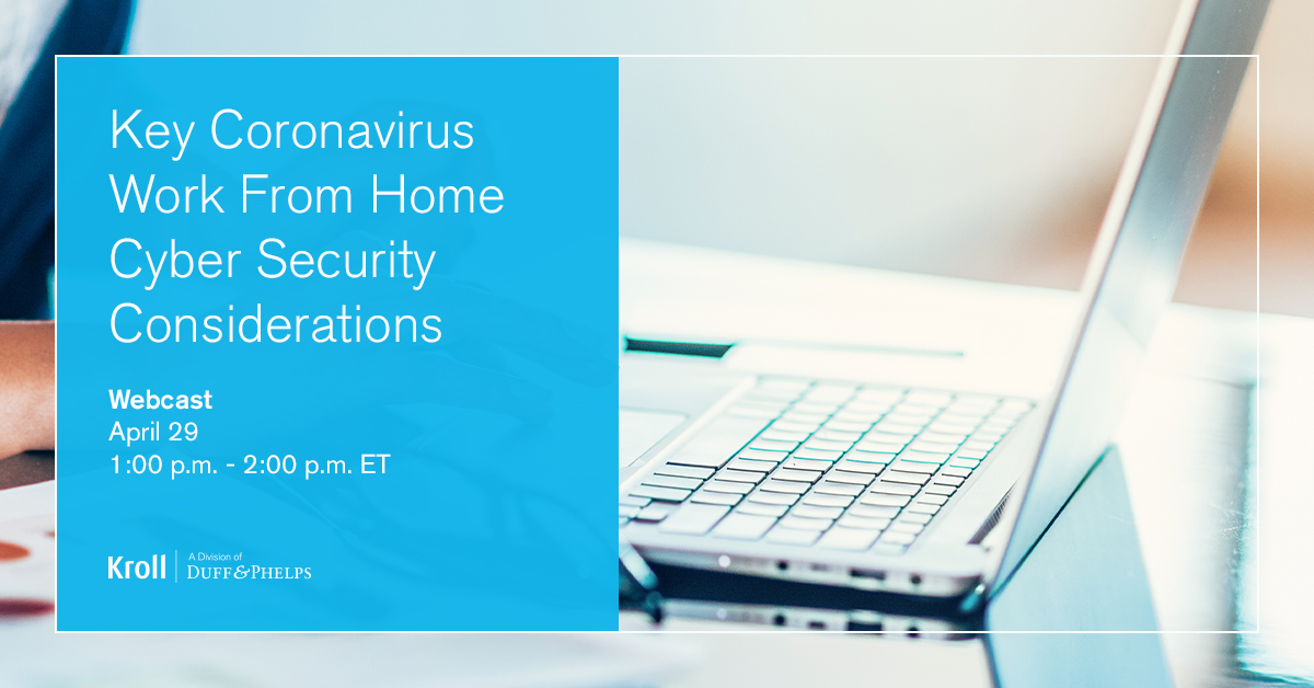 Tune into our webcast tomorrow to learn how you can keep your organization and employees safe while they #workfromhome. Secure your spot: bit.ly/34XEmDO