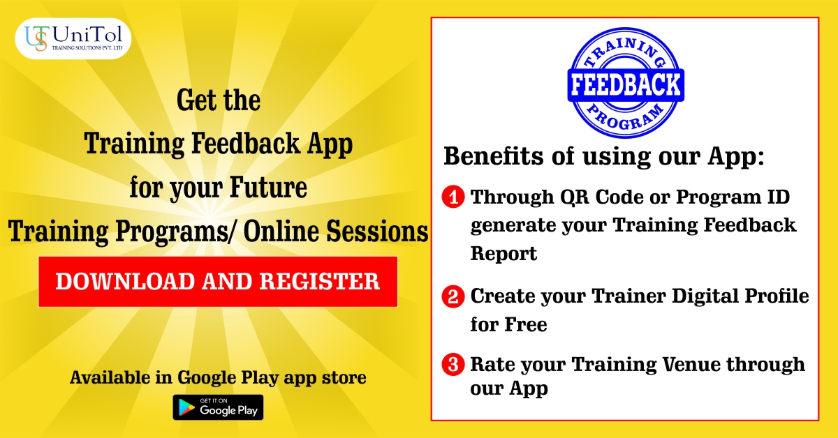 unitoltraining's tweet photo. Hi #Professionals,
Get our #Training #FeedbackApp for your future #TrainingPrograms and #OnlineSessions through QR Code. Download the #App & get Benefited by using all our services within it.
link- https://t.co/ZTJl23hgFw
Regards,
Karl- UniTol Training Solutions
+91 7287020690 https://t.co/mL8hjDaEcT