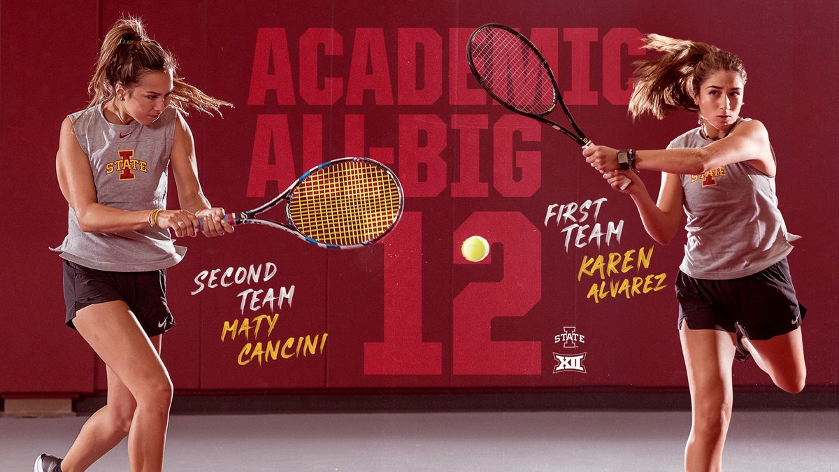 𝐀𝐜𝐚𝐝𝐞𝐦𝐢𝐜 𝐀𝐥𝐥-𝐁𝐢𝐠 𝟏𝟐 ✖️ ✌️

Congrats to Karen Alvarez and Maty Cancini on earning Academic All-Big 12 accolades!

🔗 bit.ly/3aOF6MG