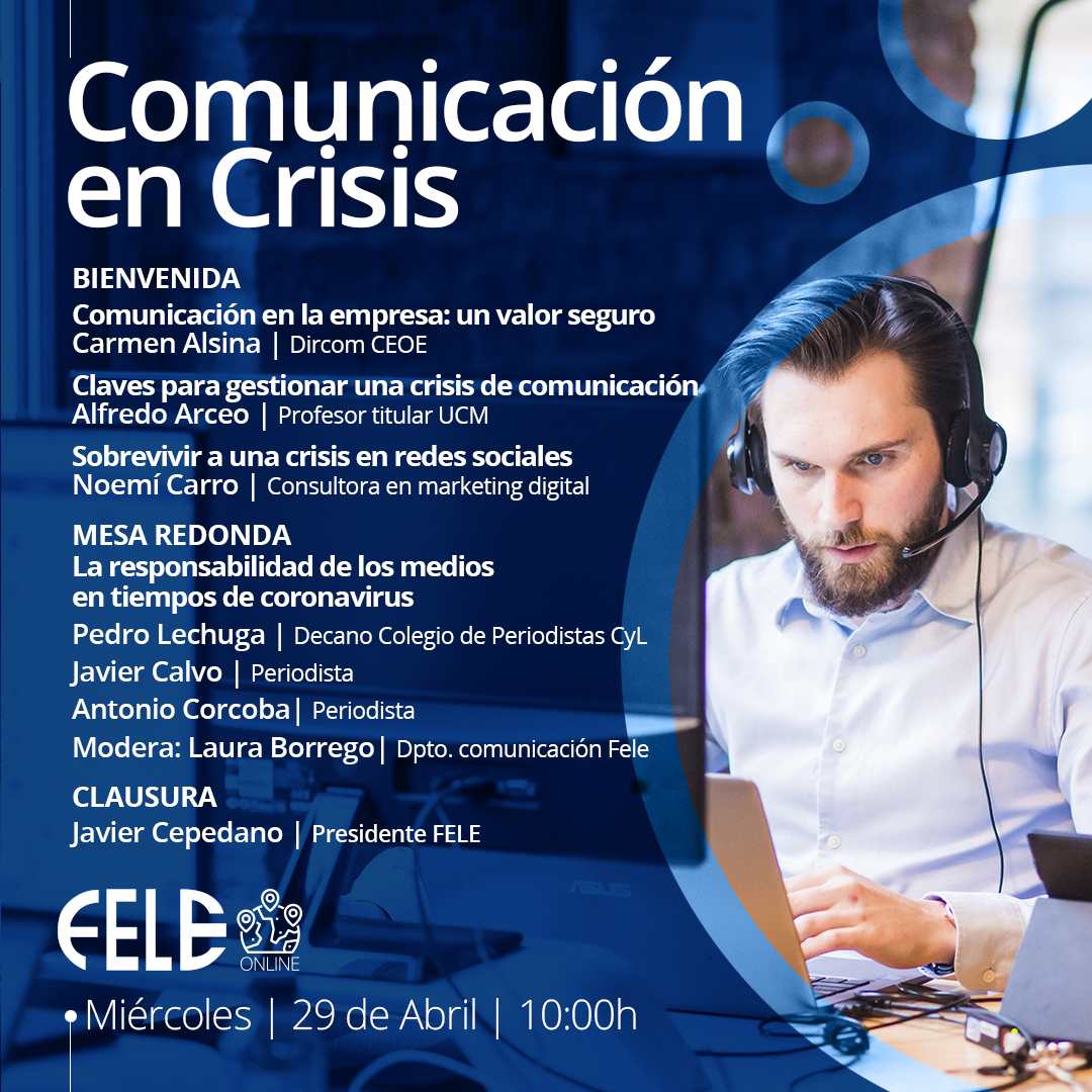 Mañana analizamos la importancia de la comunicación y la gestión de crisis con profesionales como
🗣️Carmen Alsina <a href="/Dircom_CEOE/">dircom_ceoe</a> 
🗣️Alfredo Arceo <a href="/alfredo_arceo/">Alfredo Arceo Vacas</a> 
🗣️Noemi Carro <a href="/NoemiCarro/">Noemí Carro</a> 
🗣️Pedro Lechuga <a href="/PLechugaMallo/">Pedro Lechuga Mallo</a> 
🗣️Javier Calvo <a href="/Javi_Calvo/">Javier Calvo</a> 
🗣️Antonio Corcoba <a href="/antoniocorcoba/">antonio corcoba</a>