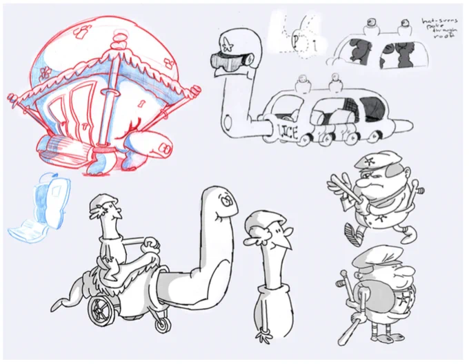 Haha oh wow, drawings from when I tested on Chowder for props. 