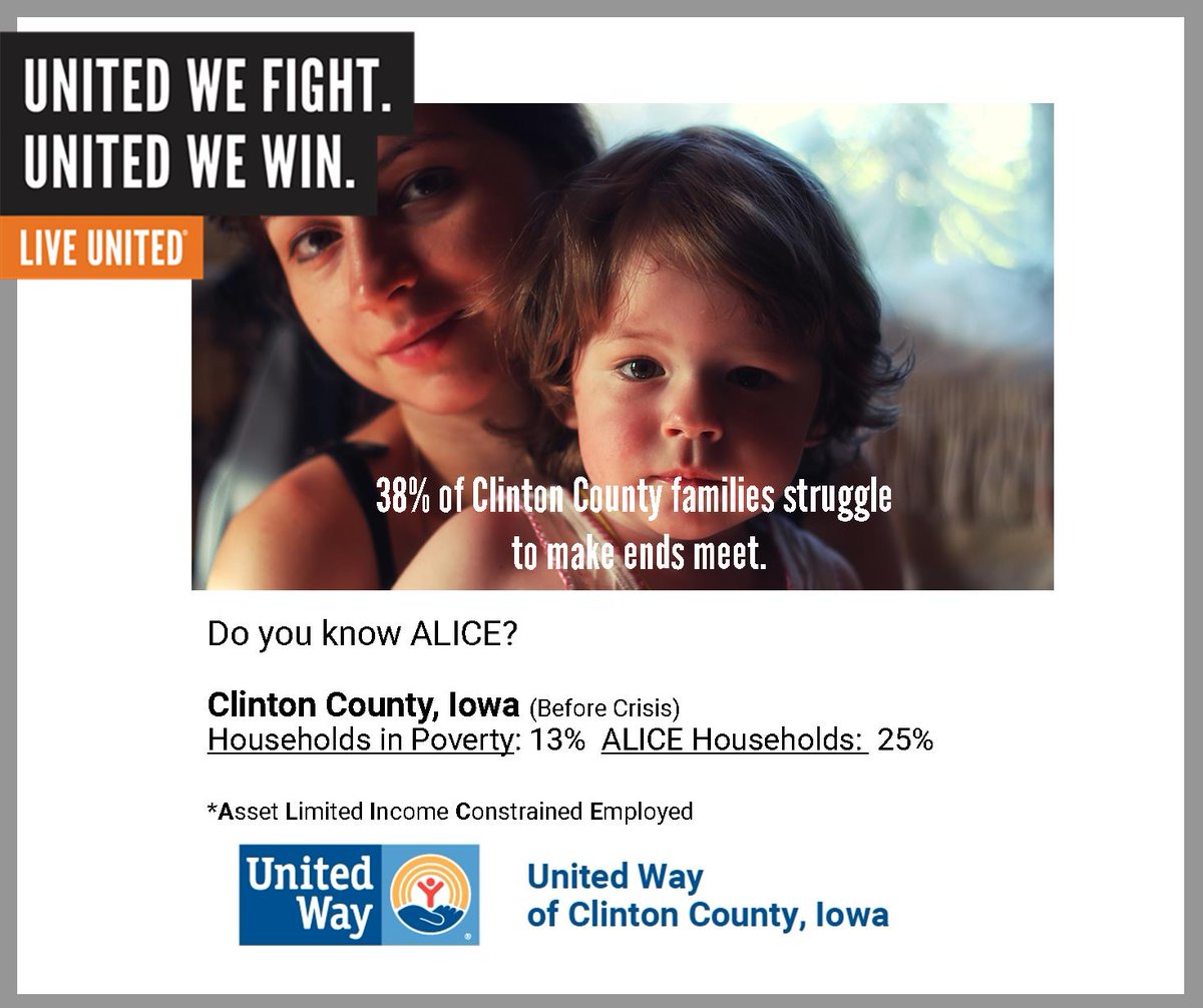 UnitedClinton's tweet photo. For families struggling to get by, life during the COVID-19 outbreak has been even harder. Find out how we are stepping in and how you can help.  #LiveUnited #ClintonIA https://t.co/vlKUxsNk4h