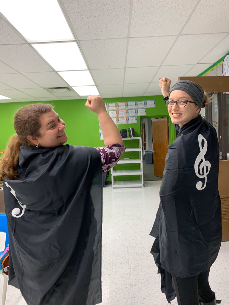 #SuperHeroTuesday Music is my super power! <a href="/WCSTUCO/">DUB-C STUCO</a> <a href="/MsWowISD/">Laura VanderWoude</a>