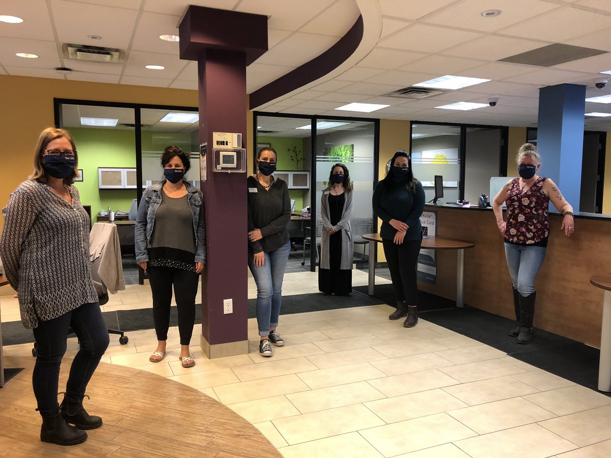 erinaldridge82's tweet photo. Thank you to our Member for making our team these custom @MeridianCU face masks to keep us and our community safe! 🙏 #SaugeenShoresStrong #MeridianStrong @MarkOstland @Stacey199019 @WStayzer https://t.co/UYaT8HwPu5