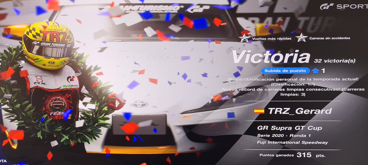 Increíble resultado en la GR Supra Cup, habrá que prepararse bien las siguientes y ver hasta donde se puede llegar. Ahora a seguir entrenando👊🏁