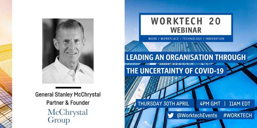 philip_ross_'s tweet photo. Only two days left to register for our first #WORKTECH webinar! I will be joined by the fantastic @StanMcChrystal
to explore the ‘myths and realities’ of what makes a great leader @McChrystalGroup. Register here: https://t.co/eZQSrAzYOC https://t.co/wjiGYQOLHq