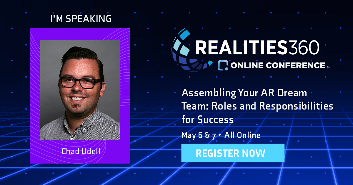 gowithfloat's tweet photo. Even though we were unable to attend Realities 360 in person, we are excited to see @visualrinse present during their online conference! Check out his presentation next week! @realities360 https://t.co/zDpScQnLD7 #gowithfloat #sparklearn #realities360 #AR #elearningguild https://t.co/t7GPbfoqO8