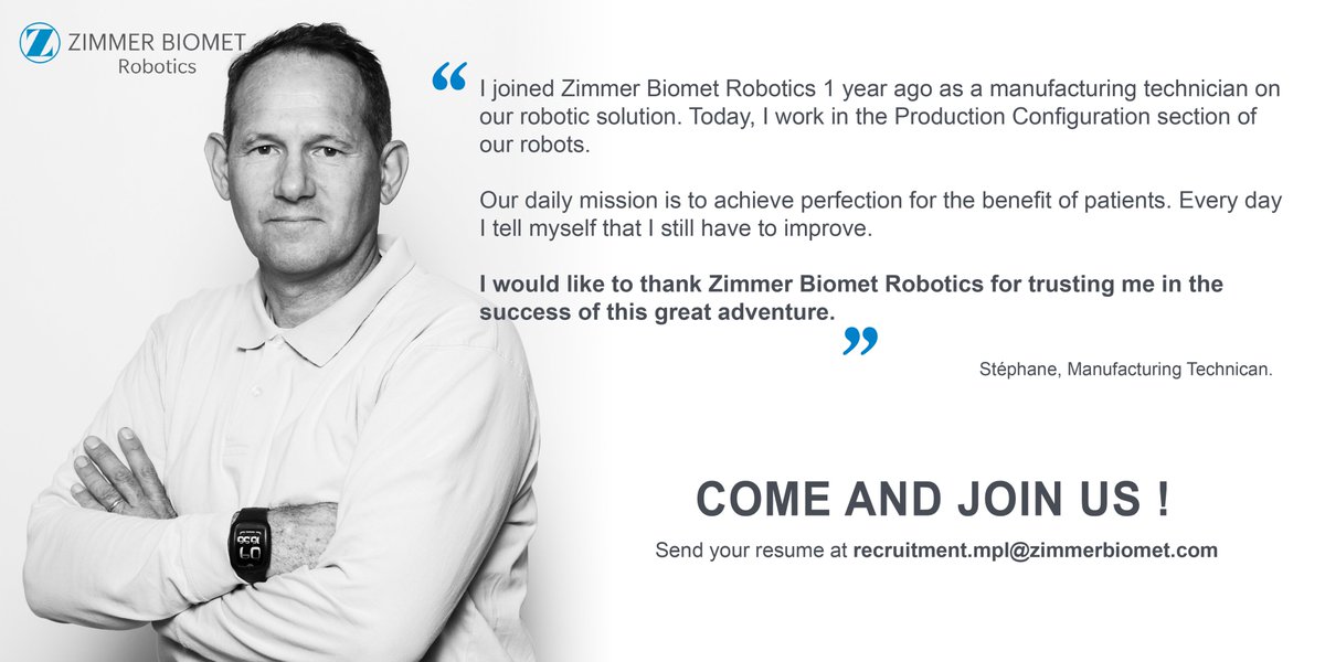 Rítmico ganar Recreación Zimmer Biomet Robotics (Formerly Medtech SA) (@ZBRobotics) / Twitter