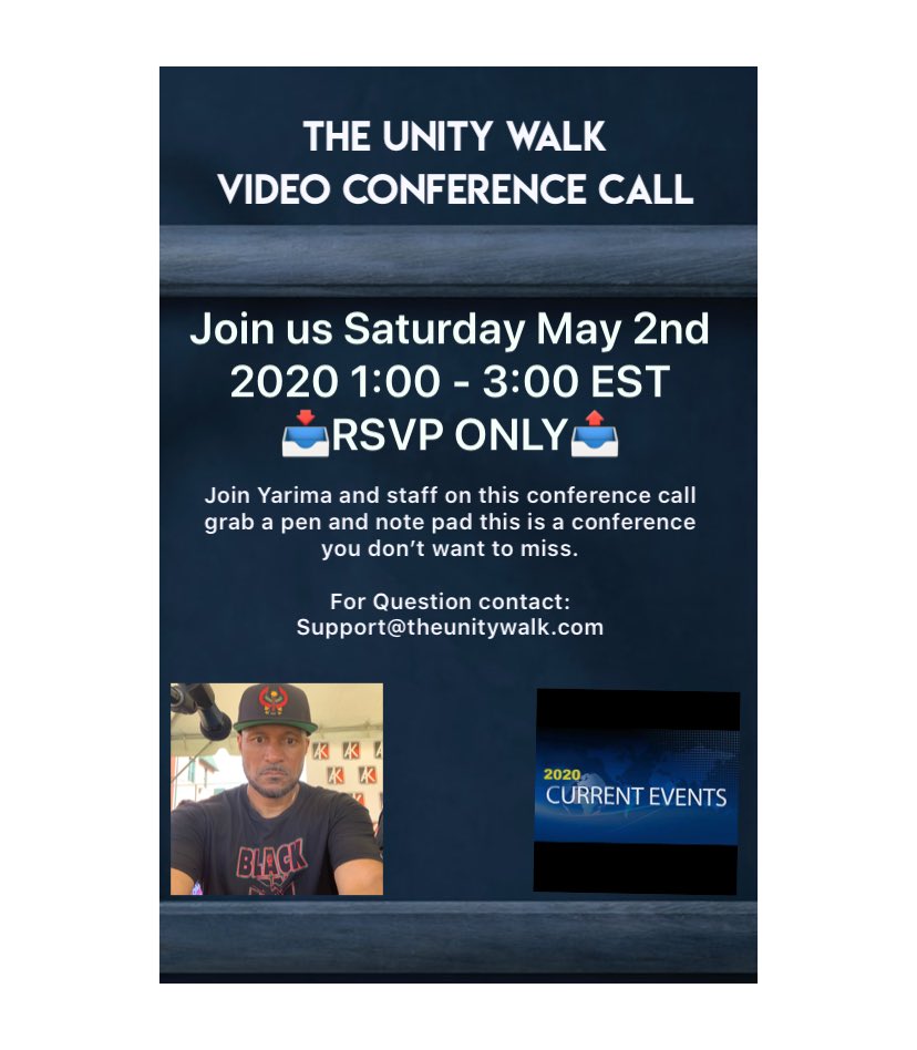yarimakarama's tweet photo. If you would like to attend this virtual The Unity Walk this coming Saturday go to https://t.co/wsSOhiVHl1 Contact Us page and sign up. In the message section put “Virtual Walk” #theunitywalk #plees https://t.co/i29yxBx4ck