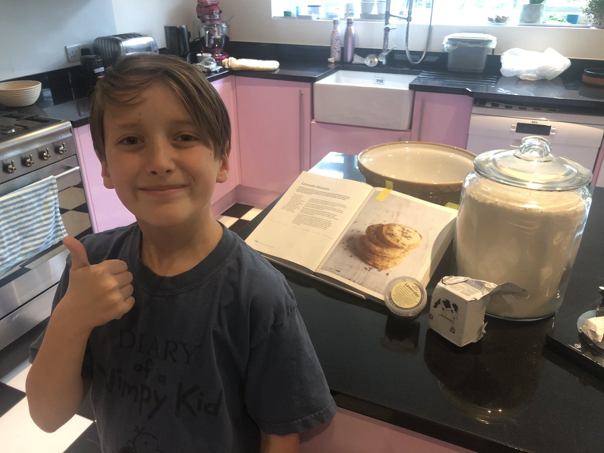 morrisnmore's tweet photo. @IdeHillSchool lavender biscuits. Amending recipes to keep the maths work in. Reward of a cup of tea and a biscuit at the end. https://t.co/LhK8bssdxI