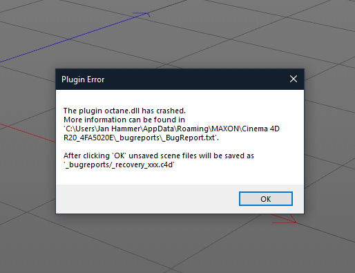 is ther a way to recover unsaved files in cinema 4d r20