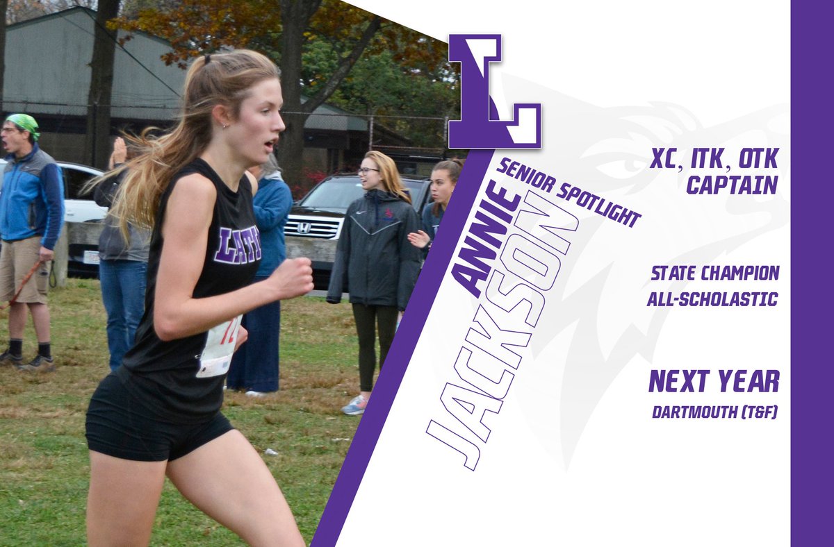 Next senior is Annie Jackson! Annie rewrote the BLS record books for XC, Indoor &amp; Outdoor Track! High character kid that is going to star on and off the track at Dartmouth!