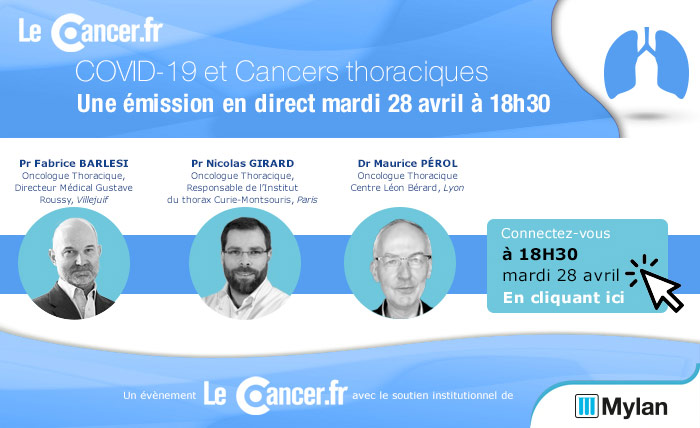 Retrouvez-nous ce soir à 18h30 en direct pour notre émission débat "COVID-19 et cancers thoraciques" sur lecancer.fr/covid-19-cance… #COVID #hopitaux #Cancers