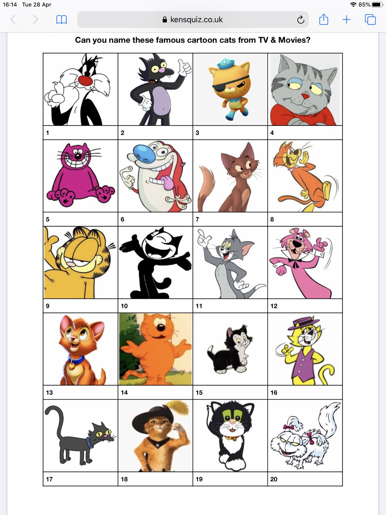 kens quiz on Twitter "New picture quiz just posted, how many of these