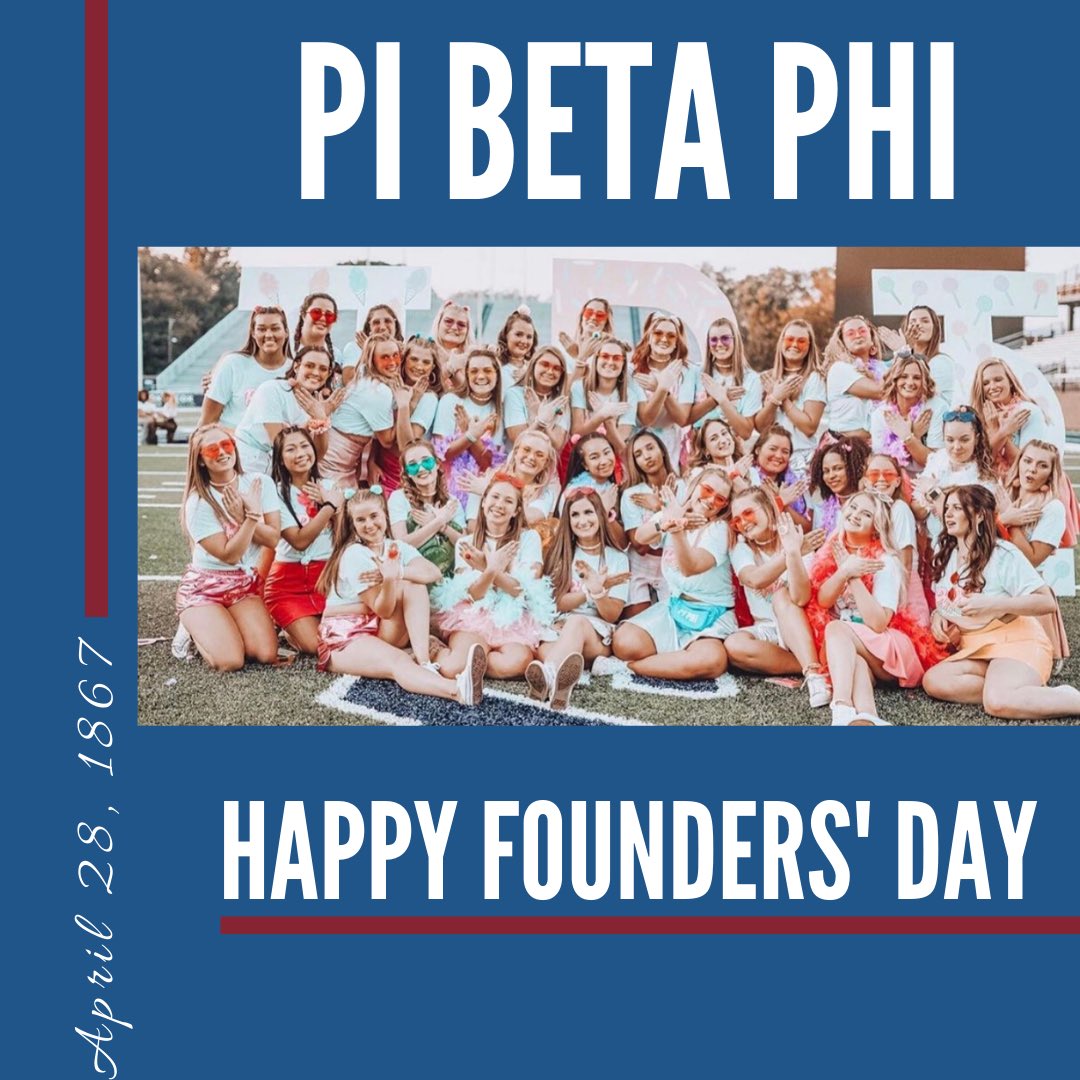 Happy Founders’ Day to the women of Pi Beta Phi! Today they are celebrating 153 years of sisterhood! <a href="/PiBetaPhiODU/">Pi Beta Phi</a>