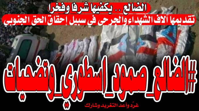 Faiz20008's tweet photo. الجبهة الوحيدة التي لم تتوقف منذ ٢٠١٥ جبهة الضالع إلى درجة أنه وصل تقريبا في كل بيت شهيد وتحقق الانتصار تلو الانتصار وإلى جانب الحرب العسكرية لم تسلم من اقلام الدفع المسبق في شن الحرب الإعلامية وبث الاشاعات واحياء النعرات المناطقية وفوق ذلك تحقق #الضالع_صمود_اسطوري_وتضحيات https://t.co/wTKWR4Zm5k