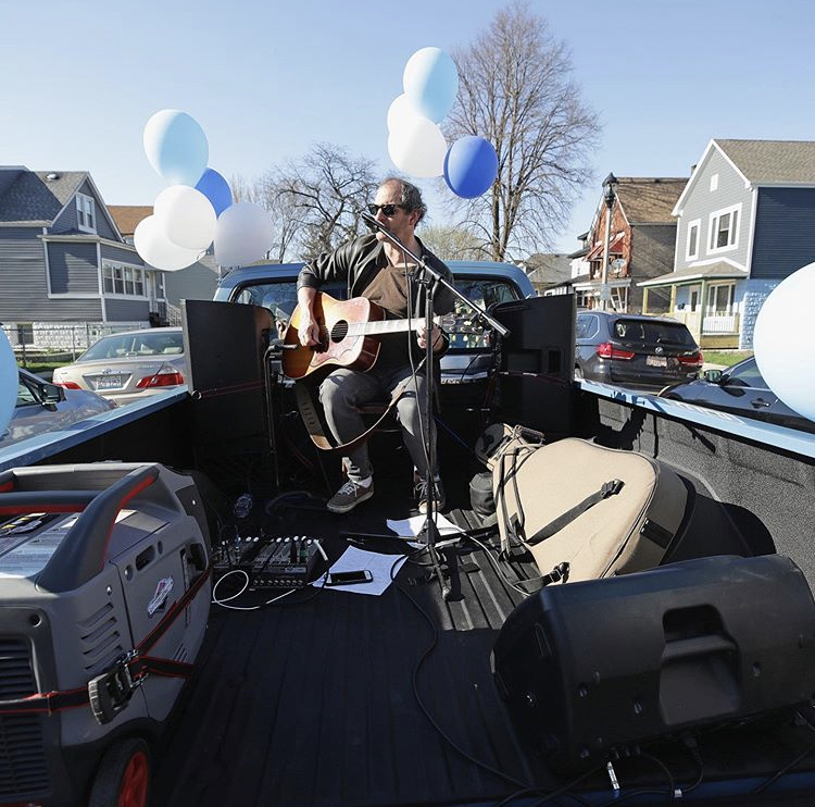 Owner of FitzGerald's, Will Duncan, created 
Stay-at-Home Concert Series to bring music from local Chicago artists. Social distancing is required. Please support the club, artist &amp; staff via Venmo @FITZGERALDSNIGHTCLUB (last digits: 0646)
📸Getty Images⁠ / Musician: Phil Angotti