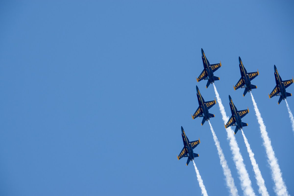 CooperHealthNJ's tweet photo. Our many thanks to the @aftthunderbirds and US Navy Blue Angels for today's inspiring flyover and salute to health care heroes in our region! #AmericaStrong https://t.co/HLCNZ05PGB