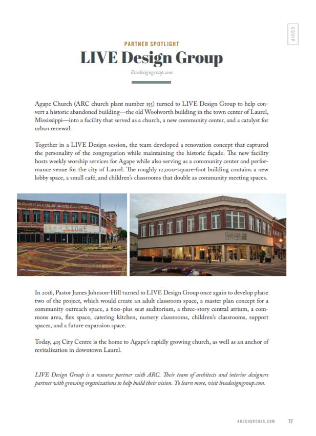 LIVEdesigngroup's tweet photo. Honored to be featured in the latest issue of the @arcchurches Magazine w/ incredible church planting wisdom & resources #arcchurches #resourcepartners #bettertogether #dontdoministryalone #churchdesign #worshipdesign #churchplant #churchplanting https://t.co/PFvxluATEF https://t.co/MPUNo3yPBn