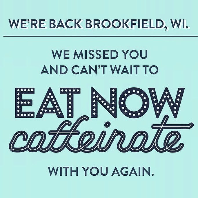 Big news for Brookfield! Starting this Wednesday 4/29, we will be reopening our Brookfield, Wisconsin location for curbside pickup and delivery! 🙌 We’ll be offering a special limited menu, Family Meal Kits and Add On items. Stay tuned for more details on our new menu!