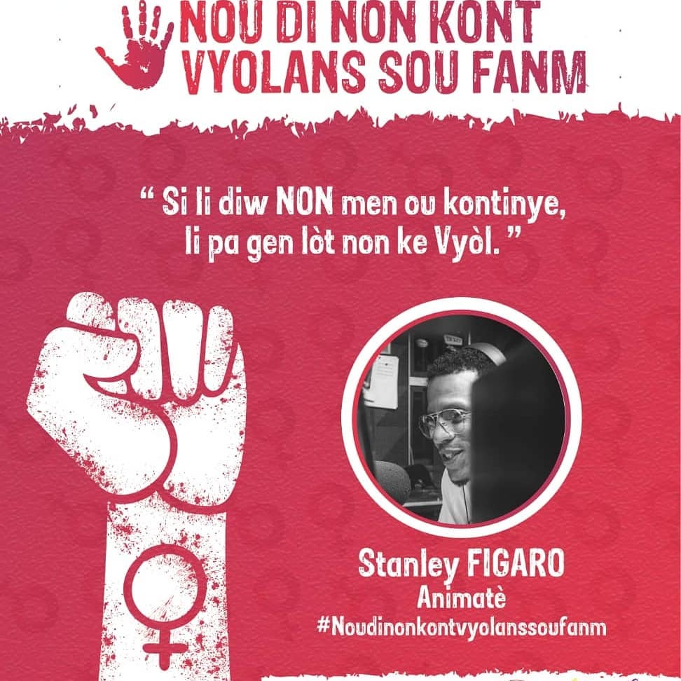 EllesSequ's tweet photo. "Fanm se nannan sosyete a. Dwa fanm se dwa moun. 
Ansanm ann mete men nan pat la poun konbat tout kalite fòm vyolans sou fanm.
Chak fwa nou konbat vyolans, se lavi fanm nap sove."
.
.
. https://t.co/ciwnFNayZ0