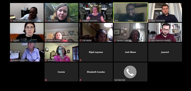 MaseySmith's tweet photo. It's always nice to catch up with our #CDC #MSUExtService #AIMforCHangE Team and continue working with our communities! @DrBuys @lisahaynie_lisa @megeholmes @petersummerlin @MSPHIorg https://t.co/0mqdwBkhAM