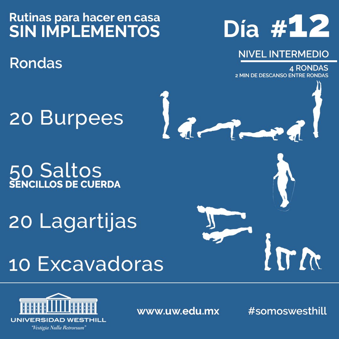 univwesthill's tweet photo. Día # 12 no nos detenemos  #universidadwesthill #cuarentenafit #quedateencaaa #somoswesthill https://t.co/W3RW4dASiL