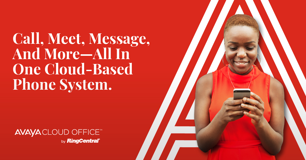 Avaya's tweet photo. Our new cloud phone system connects your entire #business. An all-in-one app for everyone, anywhere, on any screen. Call, chat, meet, collaborate, and more. Check out Avaya Cloud Office here: https://t.co/mFGQSpMqbE #ExperienceThatMatter #UcaaS #technology https://t.co/SsgMdyiDsU