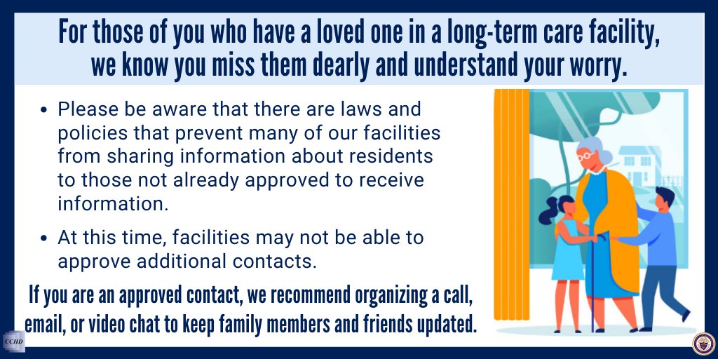 If you have a loved one in a long-term care facility, please read and share this information.