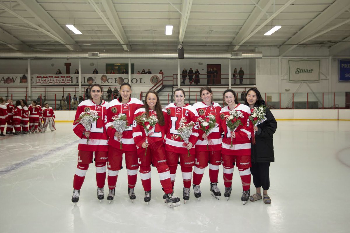 LvilleAthletics's tweet photo. Today’s #SeniorNight features the GV hockey seniors: Ashley Raynor, Julia Wang, Syd Cornell, Bella Deluca, Jane Huang, Kelsey McAlister(capt), and Ellie Decarlo(capt). Thank you to these girls for their contributions to Lville athletics! #LvilleGoBigRed #BRIH #seniors2020 https://t.co/RZbOHQJJtQ