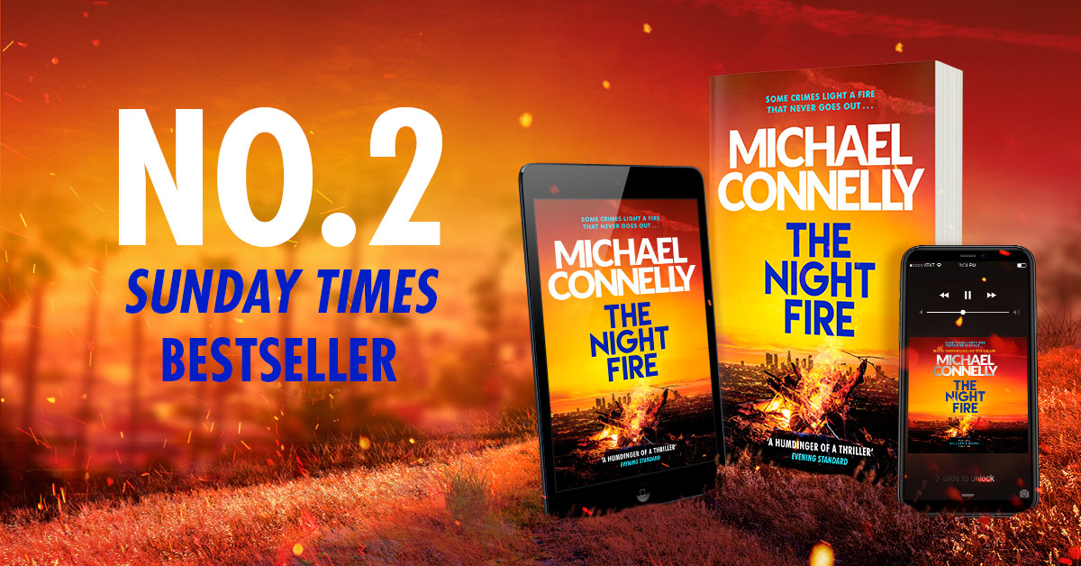 orionbooks's tweet photo. Another week of fiery chart success for @Connellybooks – #TheNightFire paperback is No.2 for the second week running! 🔥🔥🔥 Order your copy online, or read now in ebook/ audio: https://t.co/eGgToblSR5 https://t.co/CXUVNNxM2E