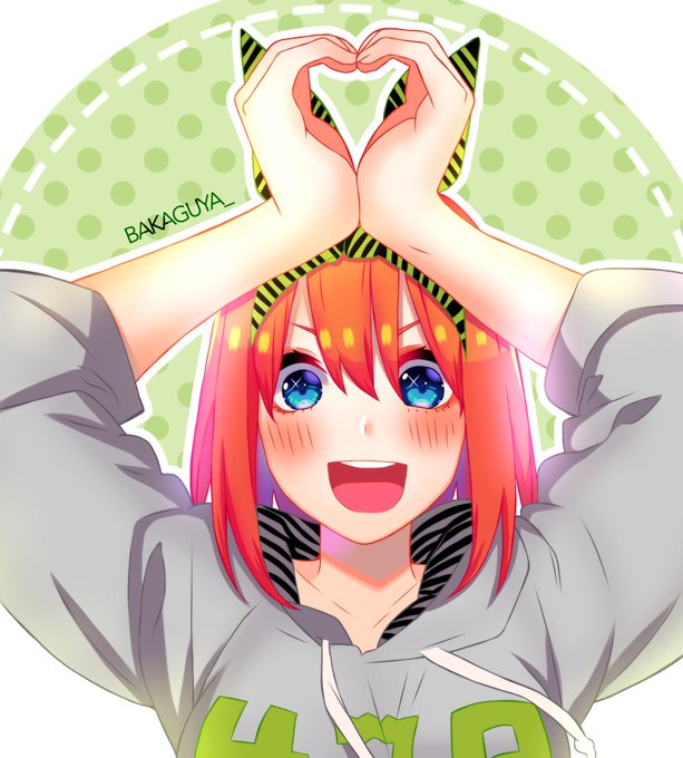 B ☁️さんがTwitterに投稿した中野四葉(五等分の花嫁)のイラスト。