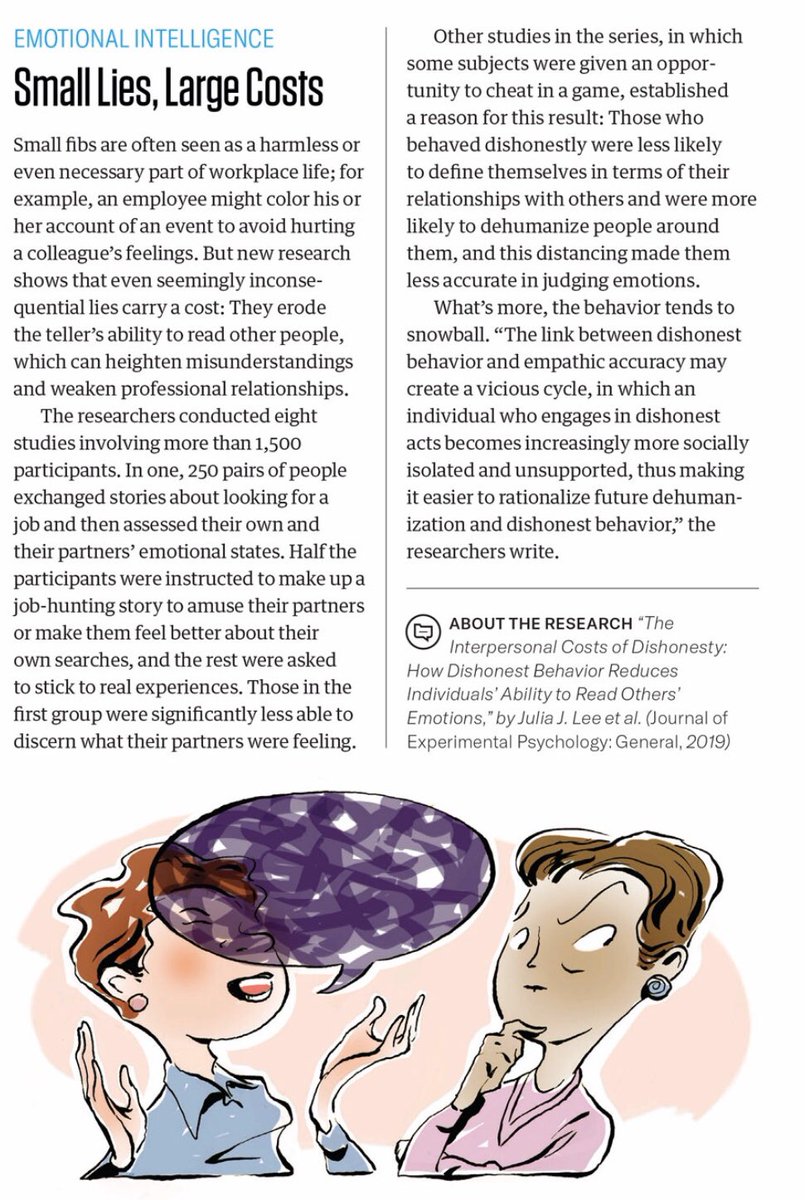 Jalonen's tweet image. Small lies, large costs. @HarvardBiz #nonlinearity #feedbackloops #pathdependency